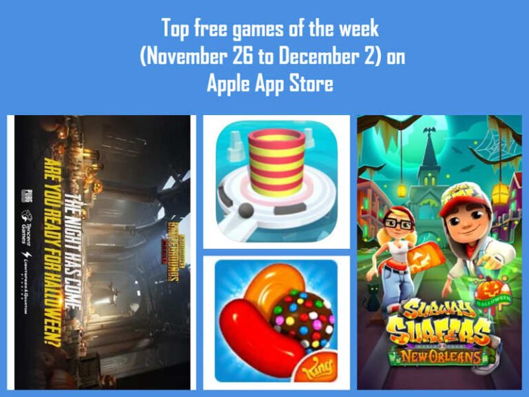 Top free games of the week ( November 26 to December 2) on Apple App Store